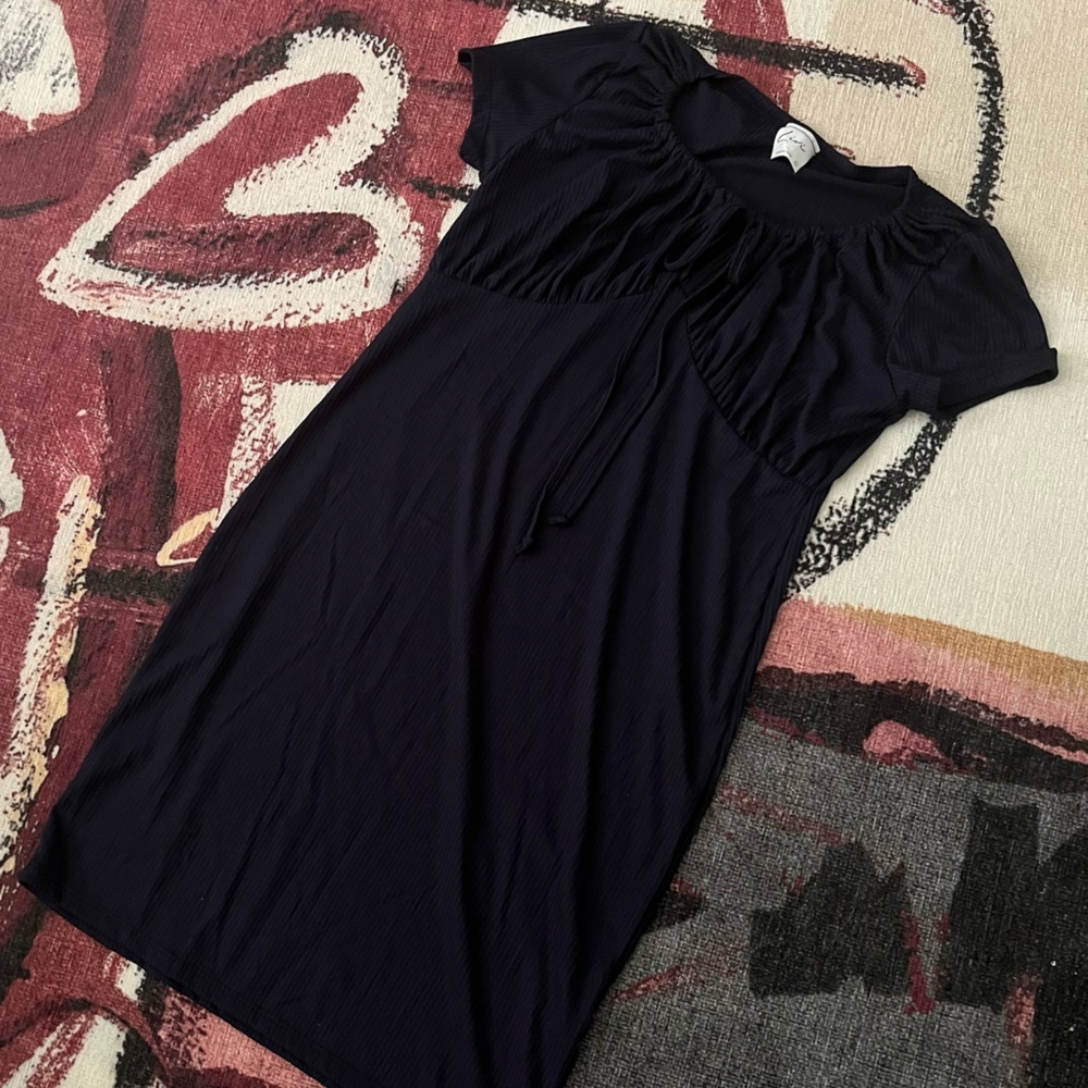 Navy blue mini dress